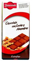Chocolate con leche y almendras