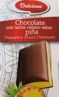 Chocolat au lait fourré ananas