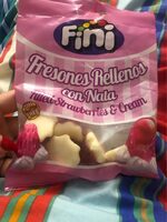 Fresones rellenos con nata