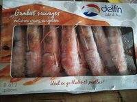 Gambas Sauvage Entières Crues surgelées