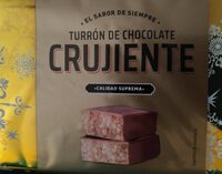Turrón de chocolate crujiente