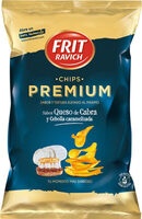 Chips premium sabor queso de cabra y cebolla caramelizada