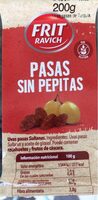 Pasas sin pepitas