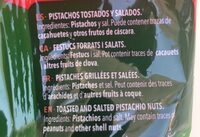 Pistachos tostados y salados