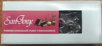 Turrón Chocolate Puro y Macadamia