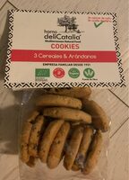Cookies 3 cereales arandanos