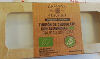 Turrón de chocolate con almendras