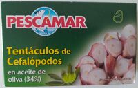Tentáculos de Cefalópodos en aceite de oliva (34%)