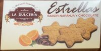Estrellas sabor naranja y chocolate