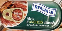 Filets d'anchois à l'huile de tournesol