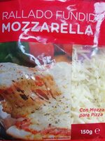 Rallado fundido mozzarella