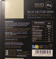 Bloc de foie gras de pato trufado