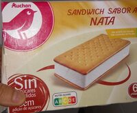 Sándwich sabor a nata