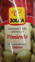 Aceitunas verdes rellenas de pimiento