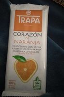 Chocolate con leche corazón de naranja