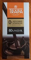 Chocolate Extrafino 80% NOIR 0% azúcares añadidos
