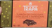 Turrón de chocolate con leche y almendras