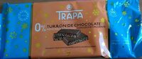 Turrón de chocolate sin azúcar añadido