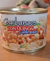 Garbanzos con quinoa y pollo asado