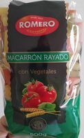Macarrón Rayado con Vegetales