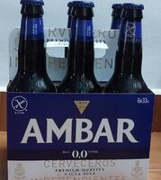Cerveza ambar sin alchol