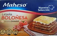 Lasaña boloñesa con queso emmental