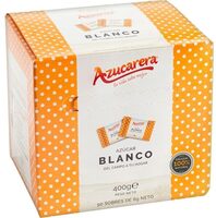 Azúcar blanco en sobres envase 400 g