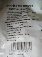 Dragées amande