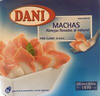 Machas, almejas rosadas al natural
