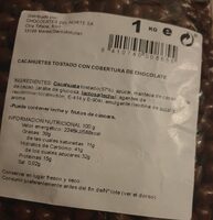 Cacahuètes enrobées de chocolat