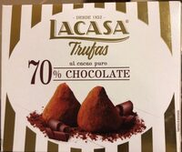 Trufas con chocolate negro