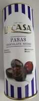 Pasas con chocolate negro