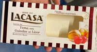 Turrón de yema con guindas al licor