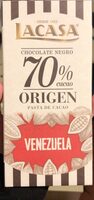 Chocolate Negro 70% origem Venezuela