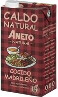Caldo natural cocido madrileño