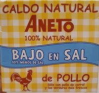 Caldo natural de pollo bajo en sam