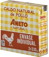 Caldo natural de pollo