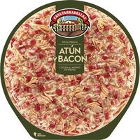 Pizza fresca atún y bacon