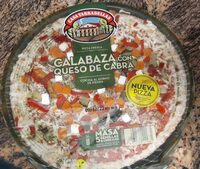 Pizza de calabaza con queso de cabra