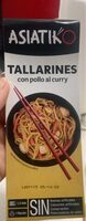 Tallarines con pollo al curry