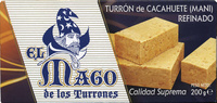 Turrón de cacahuete refinado