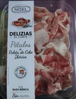 Pétalos de paleta de cebo ibérica