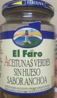 Aceitunas verdes sin hueso sabor anchoa