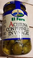 Aceitunas con pepinillo en vinagre