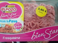 Preparado de carne picada de pavo