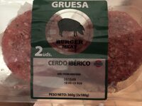 Burger gruesa de cerdo ibérico