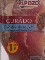 Jamón curado reducido en sal