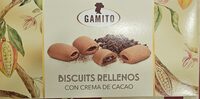 Biscuits rellenos con crema de cacao