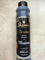 Crema con vinagre balsámico de Módena