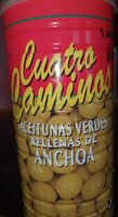 Aceitunas verdes rellenas de anchoa